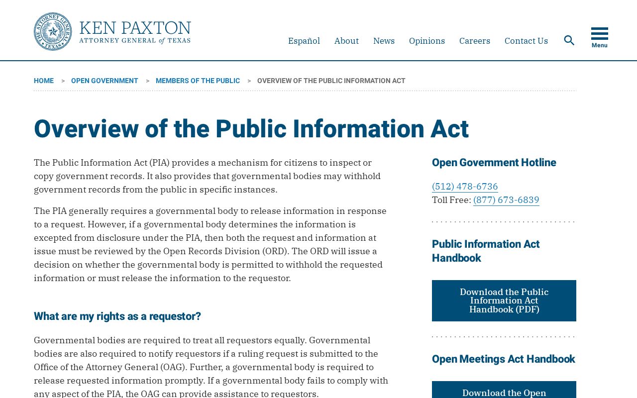 Rosenberg residents directory Texas Public Information Act overview